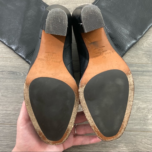 Kate Spade Mandie Pebbled Leather Boots - Picture 7 of 8